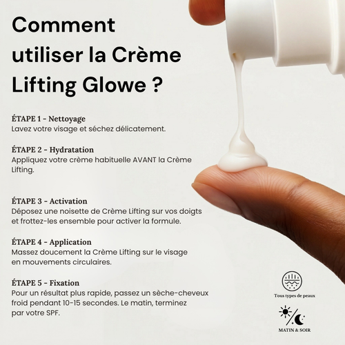 Glowe Lifting Cream: Retrouve ton éclat.